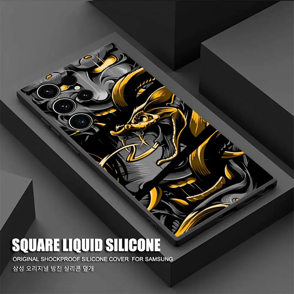 Japanese Culture Oni Mask Samurai Phone Case Cover