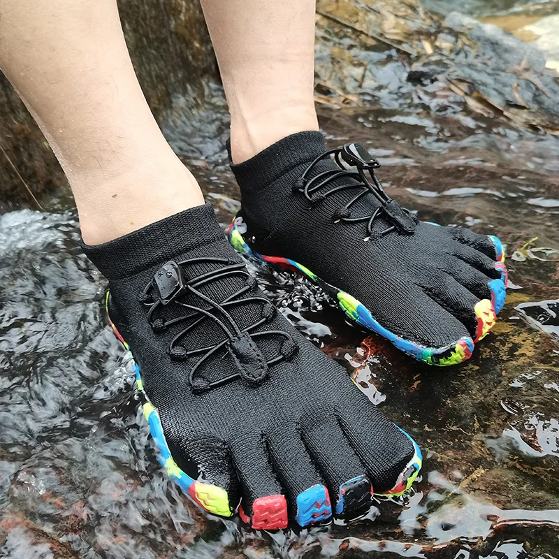 Unisex Split Toe Men FiveFingers Casual Sneakers Climbing Drainage Mesh Women Canyoning Quick Drying Water Shoes_vogvips.com