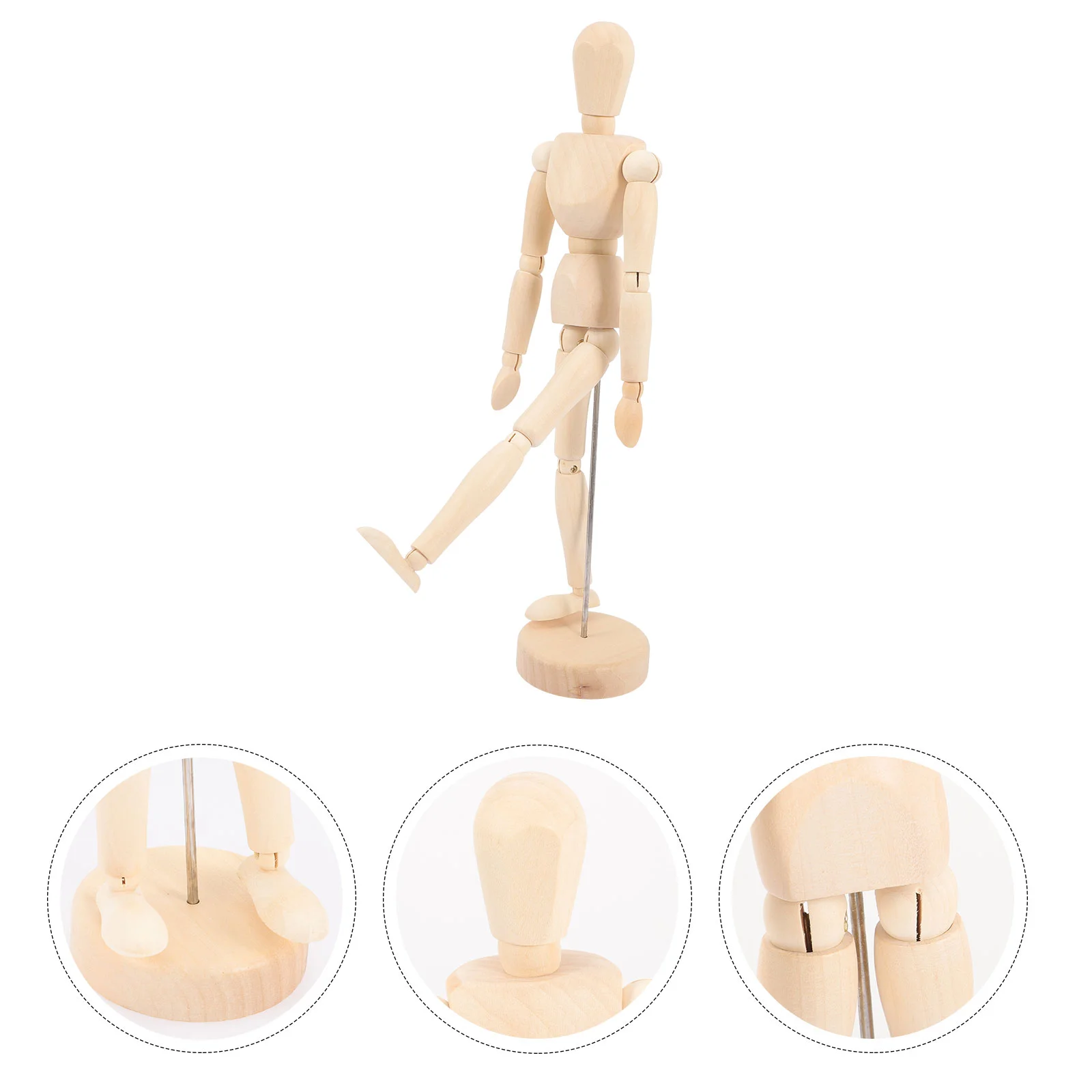 

Drawing Model Wooden Memorial Stones for Loved Human Figure Sketch Artists Movable Joint Puppet Painting Supply Ornament