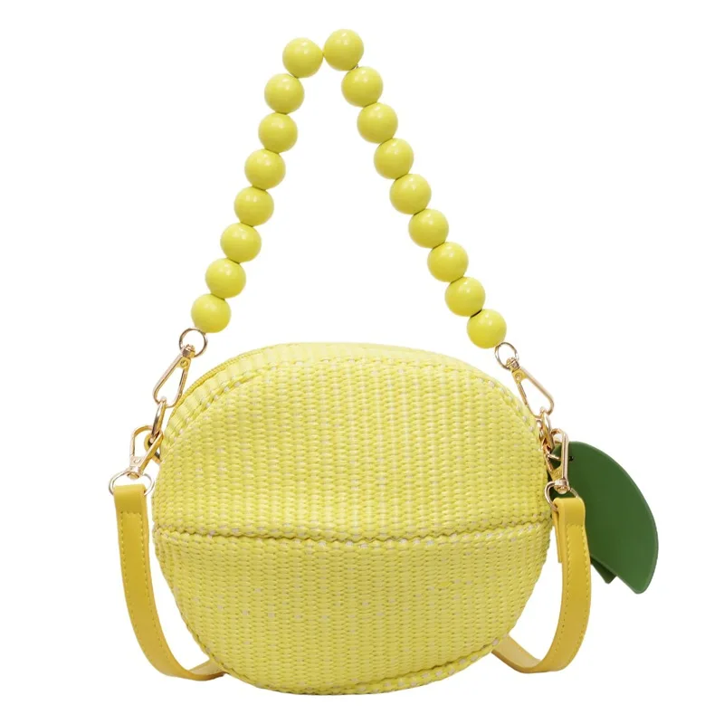 Cute Lemon Bag Crossbody Bags for Women Shoulder Bags Straw