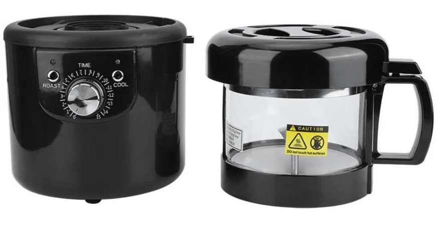 CCR-305 Full Automatic Coffee Machine 2 In1 Roasting & Cooling Coffee Roaster Home Kitchen Electric Beans Grinder