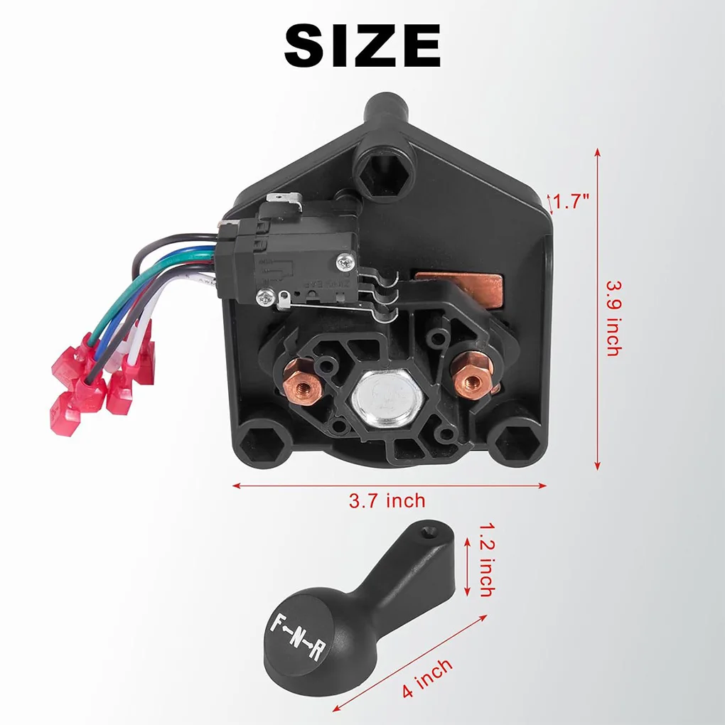 Golf Cart Heavy Duty Forward Reverse Switch 48V with Shift Handle 101753005 For Club Car Powerdrive 48V Electric 1996-Up