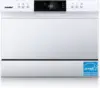 Portable Mini Dishwasher, Energy Star, Countertop, 6 Place Settings, with 8 Washing Programs, Speed, Baby-Care, ECO& Glass 1