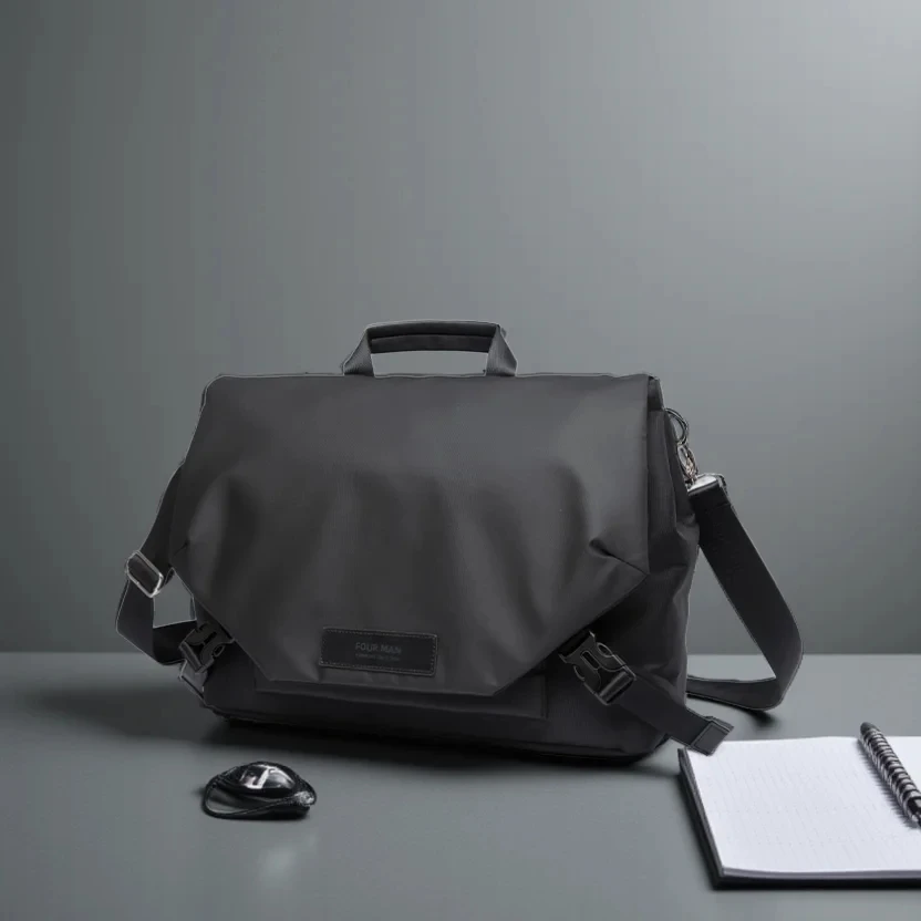 MATE ELAN Waterproof Business Men's Messenger Bag, Multi-functional Laptop Case, Casual Large Capacity Crossbody Bag for Men