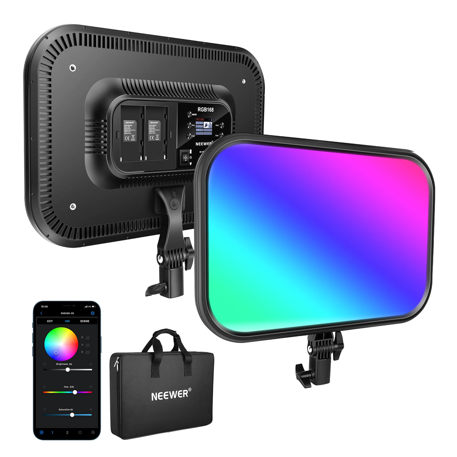 NEEWER 18,3 "RGB Φ панель с управлением