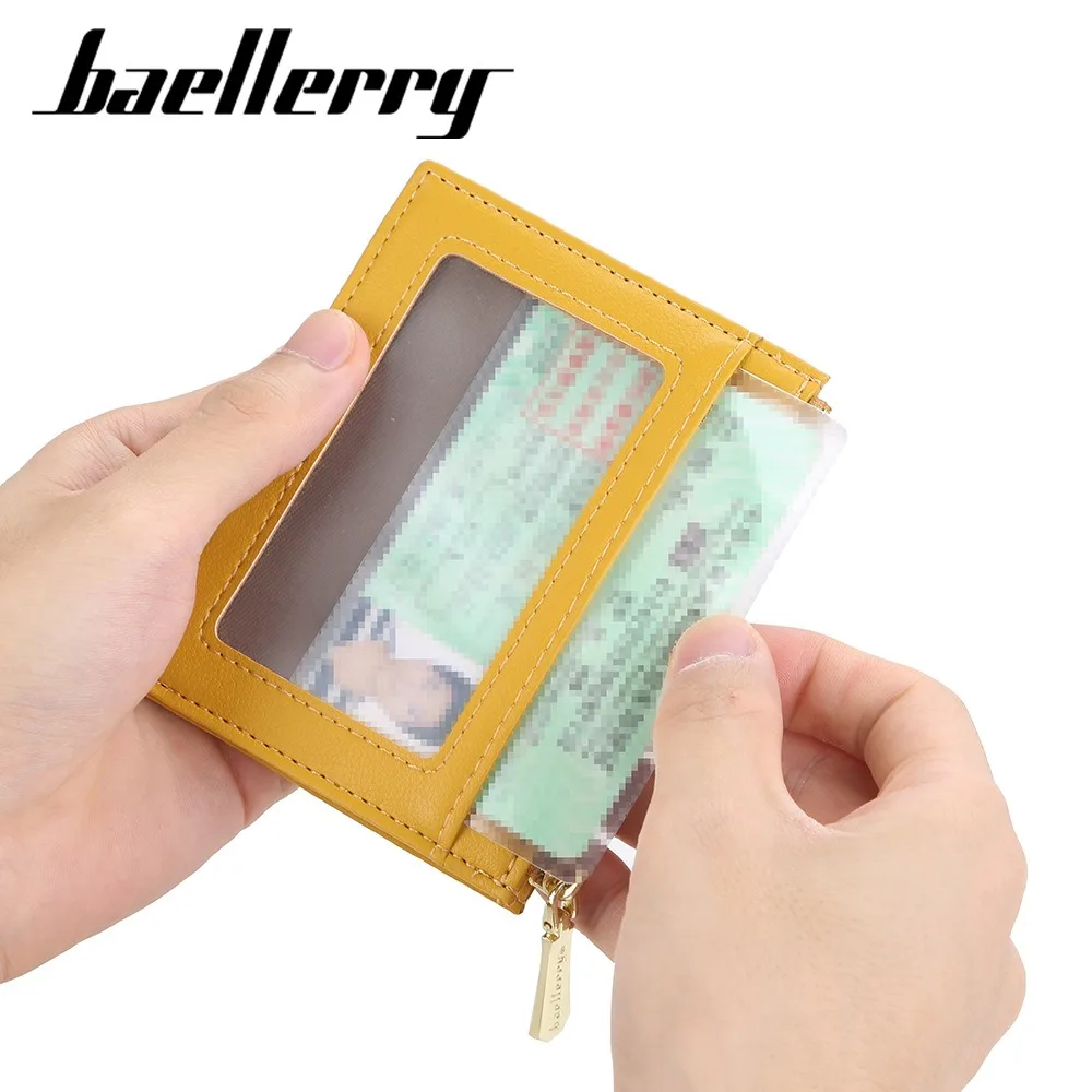 Color Block Card Organizer - Super Thin RFID-Free Wallet for Ladies with Snap Closure