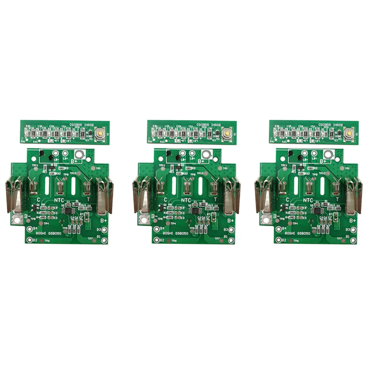 

3X for Bosch 18V BAT610 BAT609 BAT618 Lithium Ion Battery Box Charging Protection Circuit Board PCB