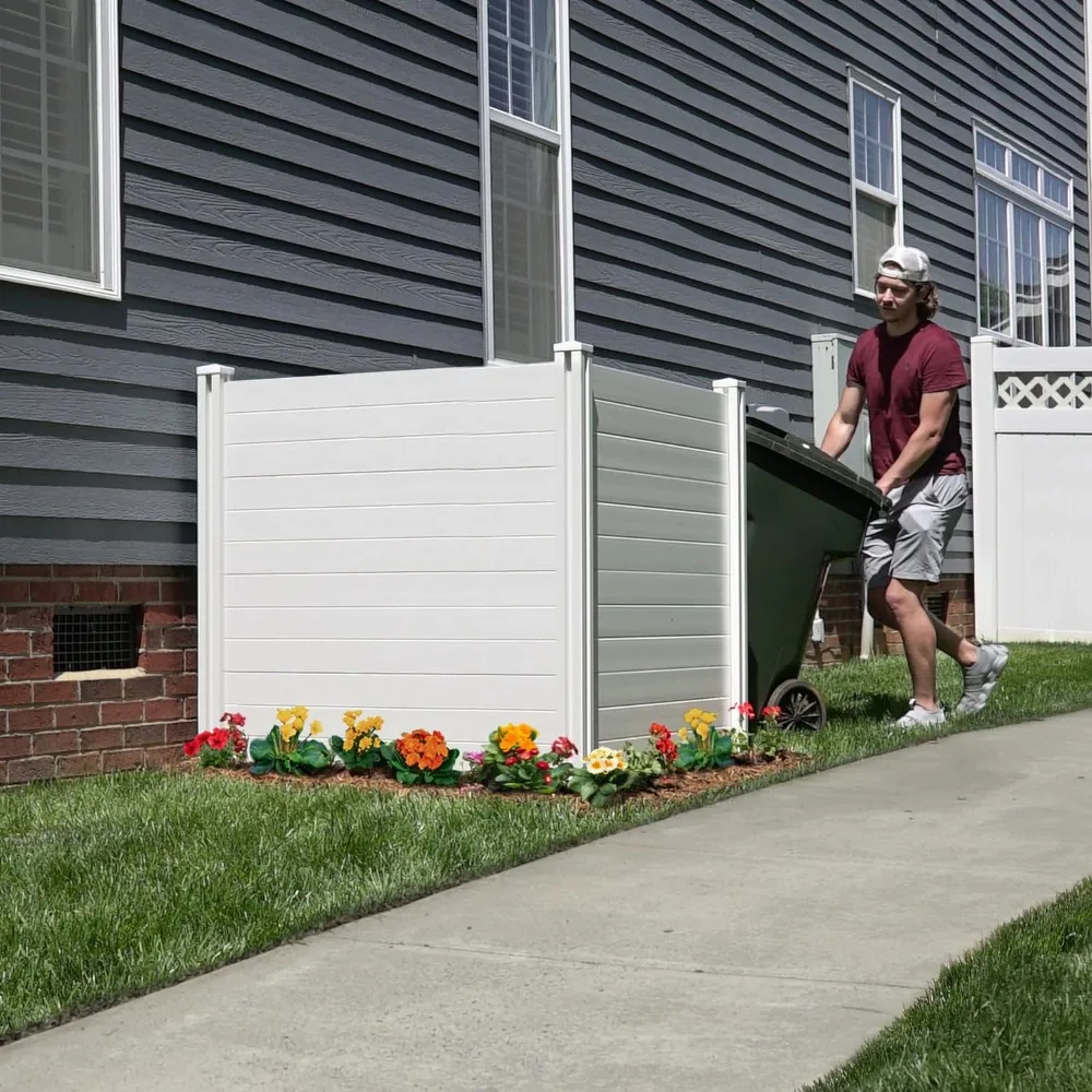 

Full Coverage Privacy Fence Screen Kit 48" wide x 48" high, ideal for enclosing trash cans and air conditioning units (2 panels)