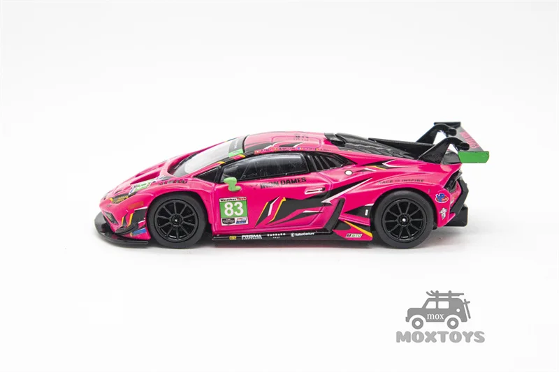 MINI GT 1:64 Huracin GT3 EVO2 #83 lron Dames 2023 Daytona 24 Hrs LHD Diecast Model Car 3