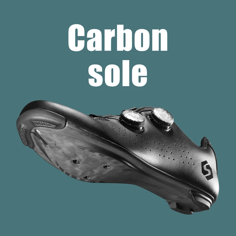 Cycling Shoes Sidebike Cycling Shoes Ultralight 14 level Hardness Carbon Fiber Shoes Road Bike Men Professional Self-locking Cleat Sneakers