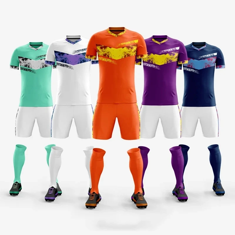 Conjunto de camisetas de fútbol para hombre y mujer, chándal fútbol, uniforme entrenamiento de fútbol, ropa deportiva de equipo para adultos, talla 16 3XL, 2022| - AliExpress