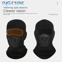 Masque thermique d'hiver pour moto, cagoule coupe-vent, couverture faciale en polaire pour Ski, cyclisme, équitation, masque complet chaud anti-poussière 3