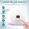 72W UV Nail Lamp Professional 24 LEDs Nail Dryer with 3 Timer Settings Quick-drying Manicure Lamp for Curing All Nails Gel 2