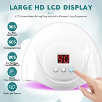 72W UV Nail Lamp Professional 24 LEDs Nail Dryer with 3 Timer Settings Quick-drying Manicure Lamp for Curing All Nails Gel 2