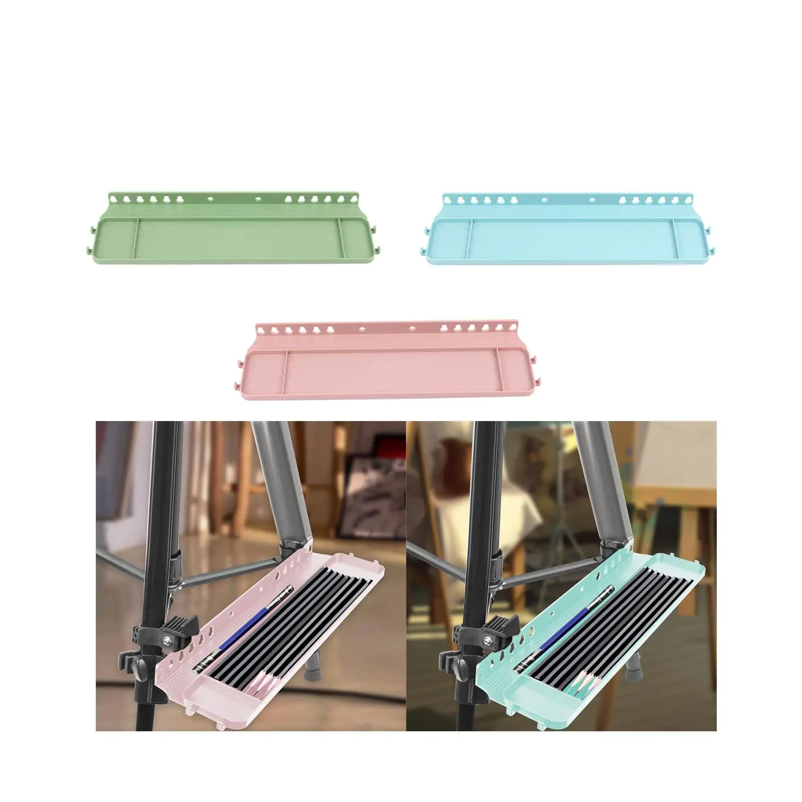 Artist Tray for Easel, Paint Storage Solution, Detachable Sketch Rack
