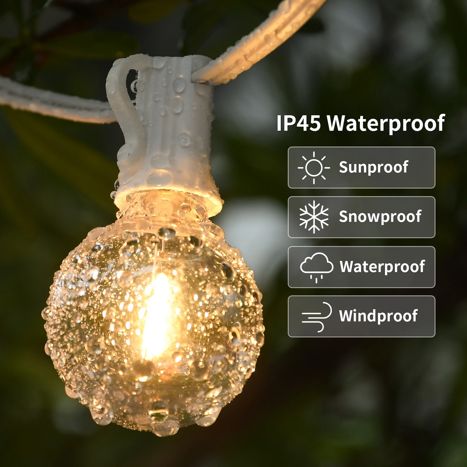 Enchanting White LED Fairy String Lights - 30M Outdoor & Indoor Decorative Lighting