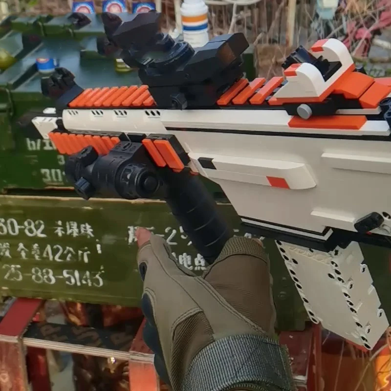 W3 기술 총 키트 군사 WW2 무기 모델 군인 그림 권총 세트 액세서리 빌딩 블록 소년 장난감 선물