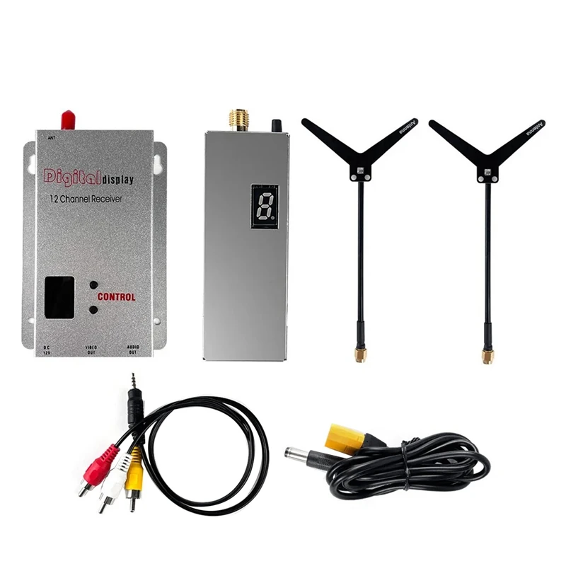 

FPV 1,2G 1,3G 1,6 W VTX передатчик + 12CH VRX приемник + 2xantenna 8CH 0,1 Mw/25Mw/800Mw/1600Mw VTX для дрона с широким диапазоном FPV