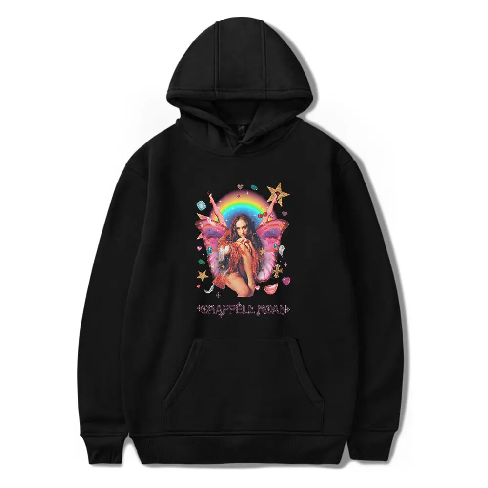 

Толстовка Chappell Roan Fairy Merch Tour, уличная одежда, повседневная толстовка с длинным рукавом, мужские/женские толстовки в стиле хип-хоп, модная одежда