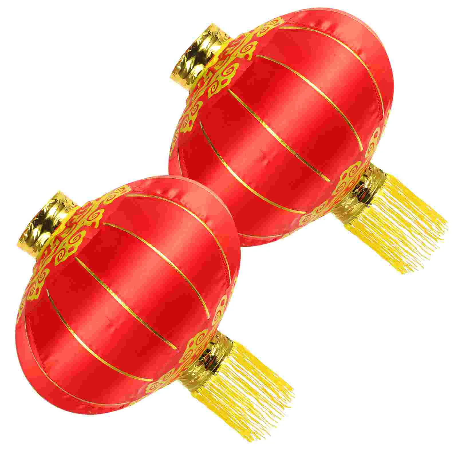 

Outdoor Red Lantern Hanging Decoration New Year Home Ornament Iron Wire Chinese Festival Party Wedding Decorations