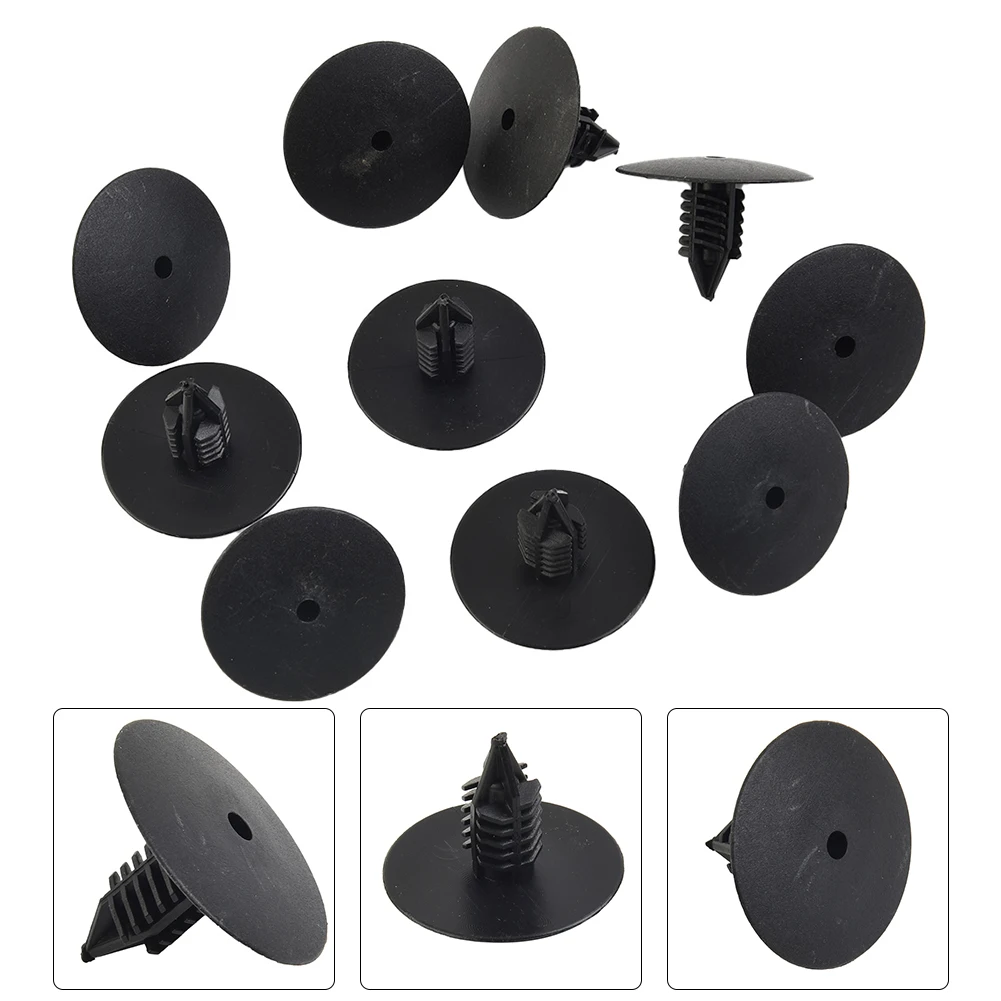 Car Fastener 10pc Wheel Arch Lining Splash Guard Trim Spruce Clips For Clio Scenic 7703077435 35mm Head Width Interior Parts