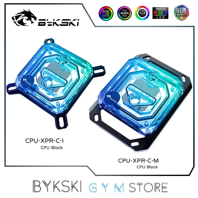 Bykski Cpu Water Cooler Utilizzare Per Intel Lga115X 1200 1700 2011 /Amd Ryzen 3/5/7 X470 X570 Block Radiatore Cpu-Xpr-C-M/Cpu-Xpr-C-I