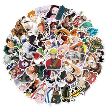 

50Pcs Mix Anime One Piece Dragon Ball Naruto Nezuko Stickers Graffiti Kids Toy Skateboard Phone Laptop Luggage Sticker Decal