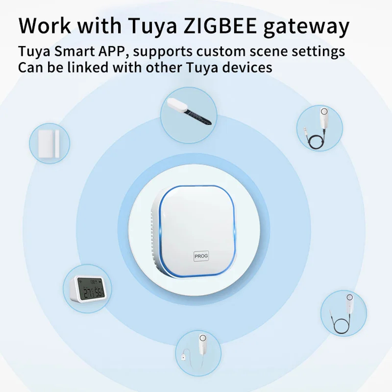Zigbee smart soil moisture sensor plant hygrometer wireless moisture tester for flower pots garden care plant humidity monitoring