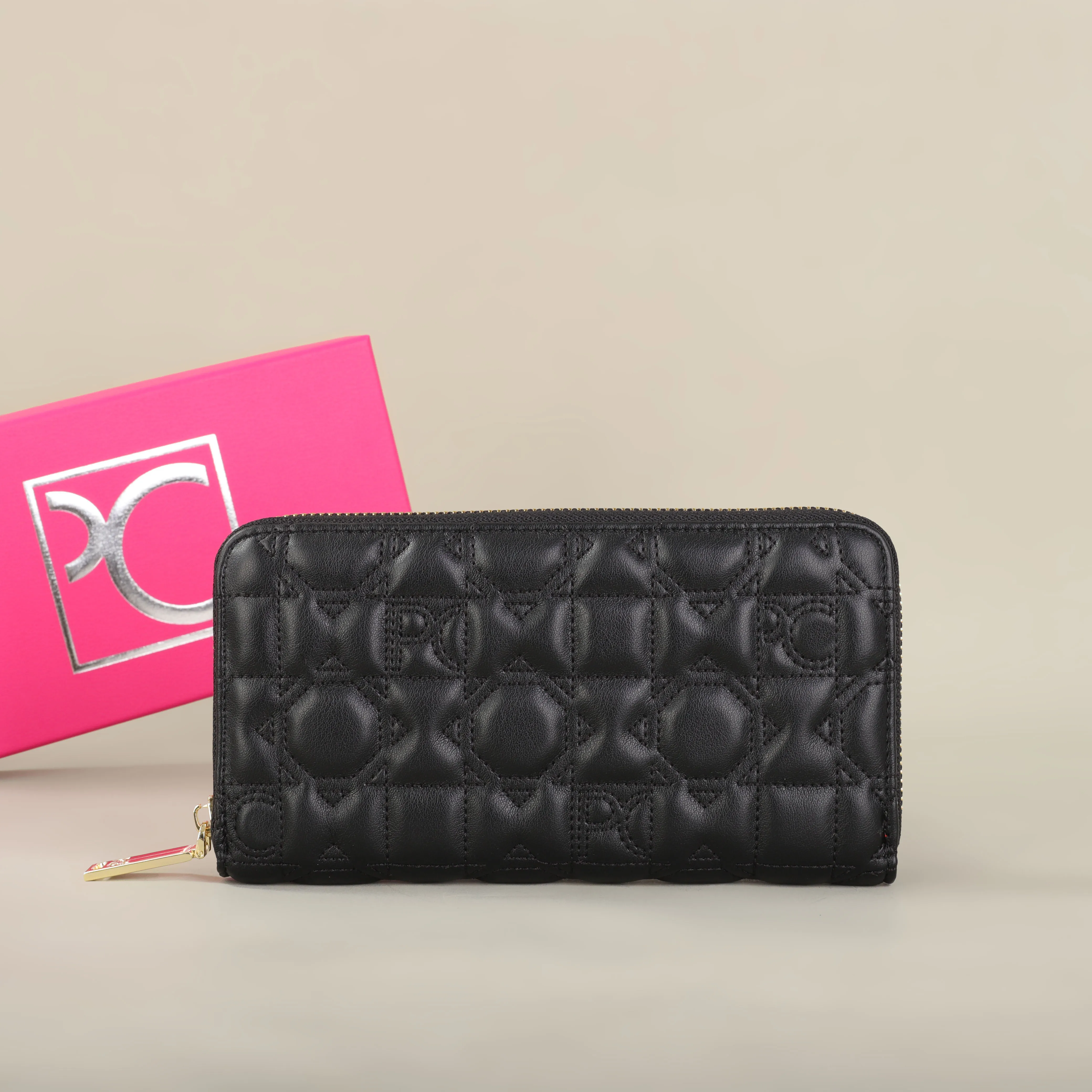 Elegant Women's Wallet - Large Capacity Rectangular Card Holder Purse with Zipper