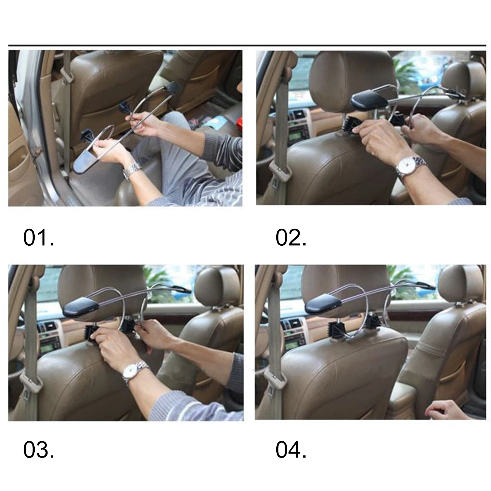 Car Seat Coat Rack Hanger Auto Clothes Hanger Auto Back Seat Headrest Clothes Jackets Suits Holder Automotive Accessories For