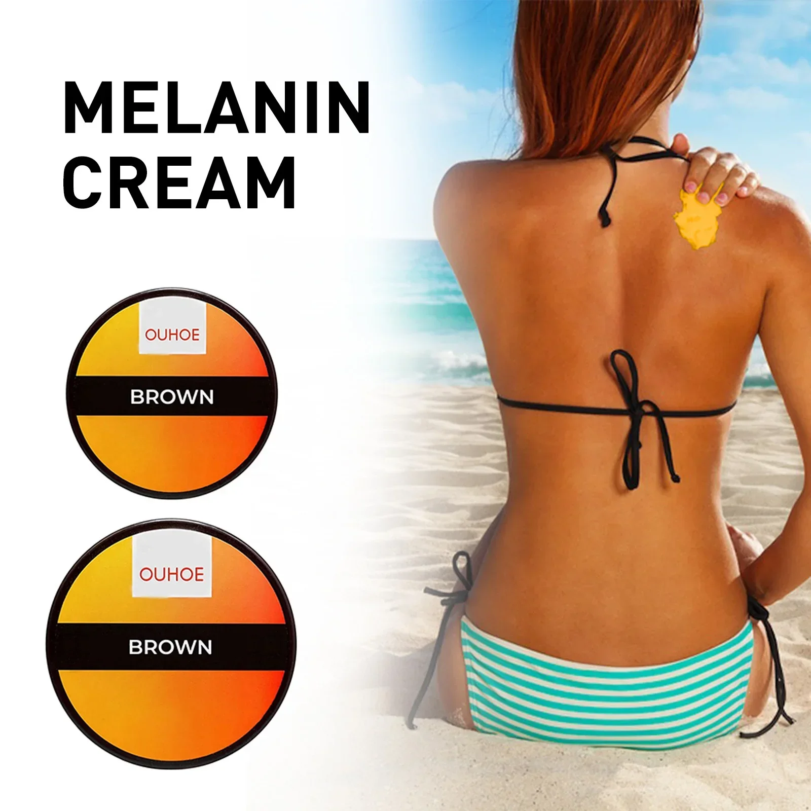 New Natural Tan Premium Shiny Brown Sunbeds Aloe Lotion Gel Brown Tanning Cream Accelerator Cream 2