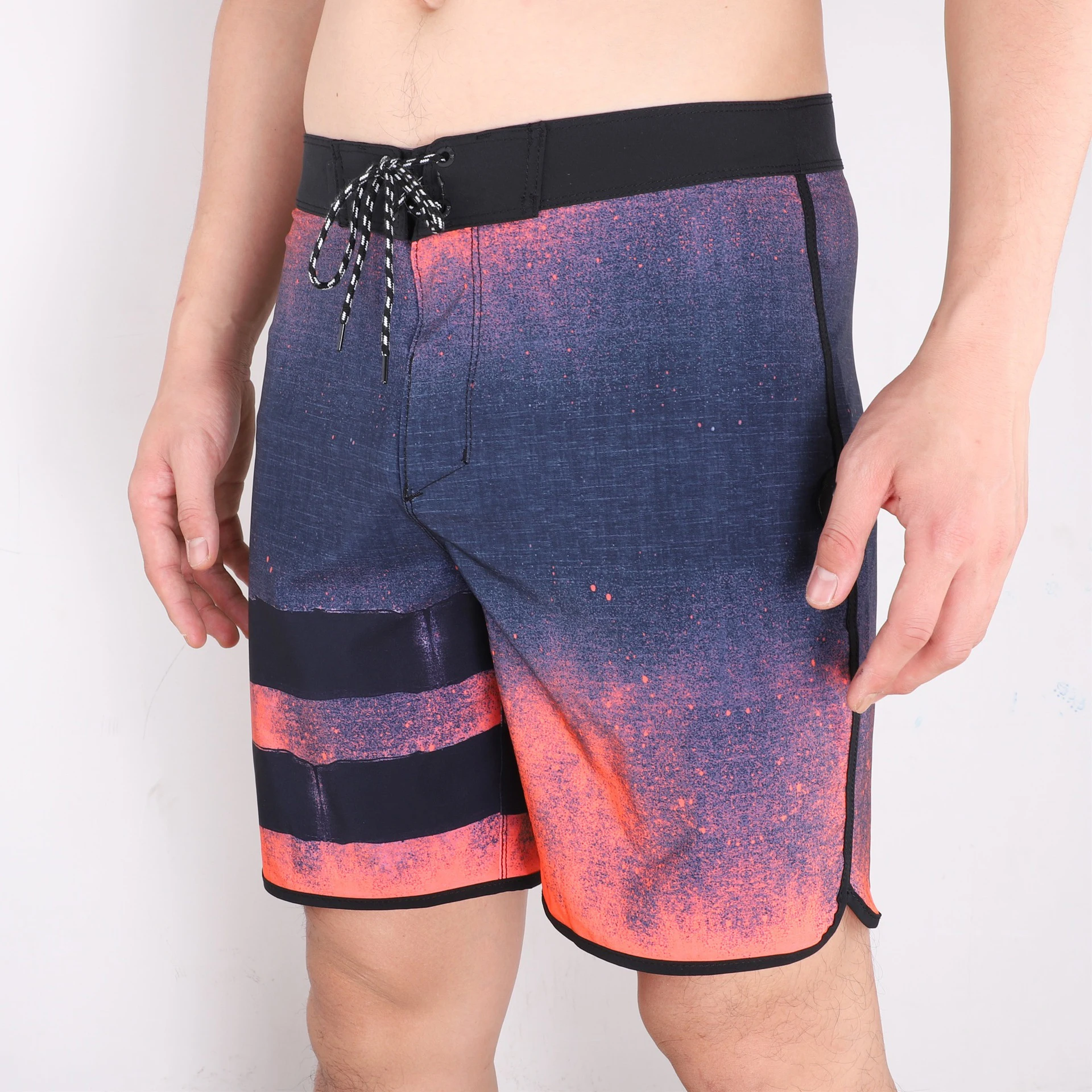 Men BoardShorts Phantom Beach Shorts With Label Swimming Pants Stretch Fitness Sports Shorts Waterproof Surf Shorts Homme 5
