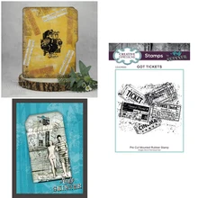 

Vintage Name Brand Tags Clear Stamps No Cutting Dies For Paper Card Embossing Decoration Photo Album Handmade Craft Stamps