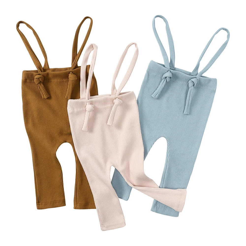 Newborn Baby Leggings Pants Solid Elasticity Ribbed PP Korean Clothes 0-24M Boy Girl Cute Bodysuit Toddler Trousers Overall baby leggings baby trousers