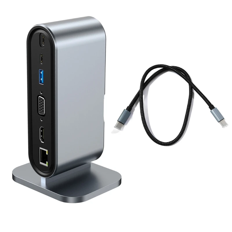 

Vertical TypeC USB Hub PD/VGA/Ethernet USB PD for Macbooks