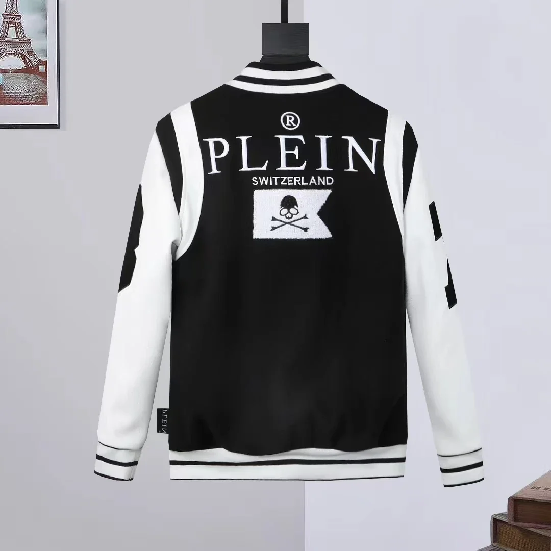 2024 Philipp Plein New Autumn/Winter Classic Fashion Trend Warm Cotton-padded Jackets for Men/women Trend Printed Diamond Jacket 3