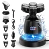 Sejoy Electric Head Shaver for Bald Men 7D Magnetic Razor Hair Trimmer USB Rechargeable LED Display Waterproof Beard Shavers 5