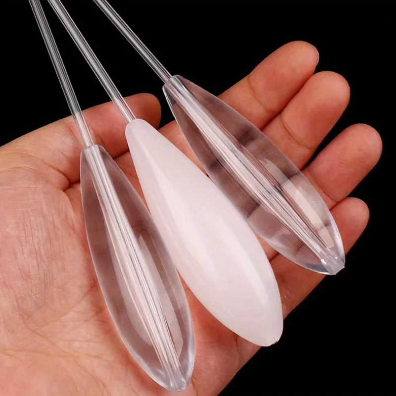 Flotteur bombardier acrylique pour la pêche de la carpe et du black bass, flotteur coulissant et
