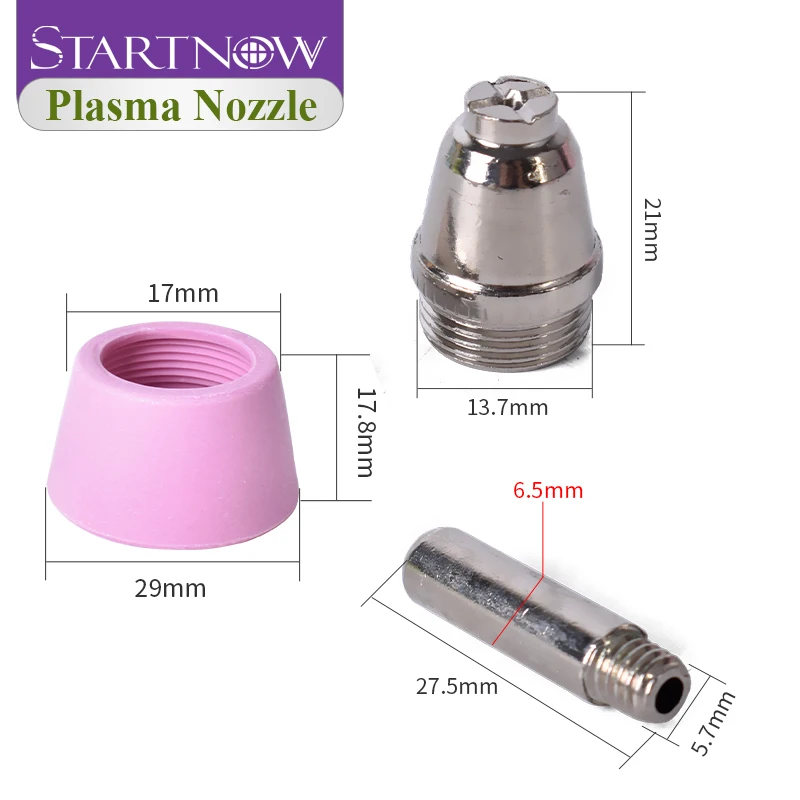 SG-55 AG-60 Plasma Tips Nozzle 0.9 40A Fit CUT-50/60 LGK-50/60 Plasma Torch 10PK - Foto 6