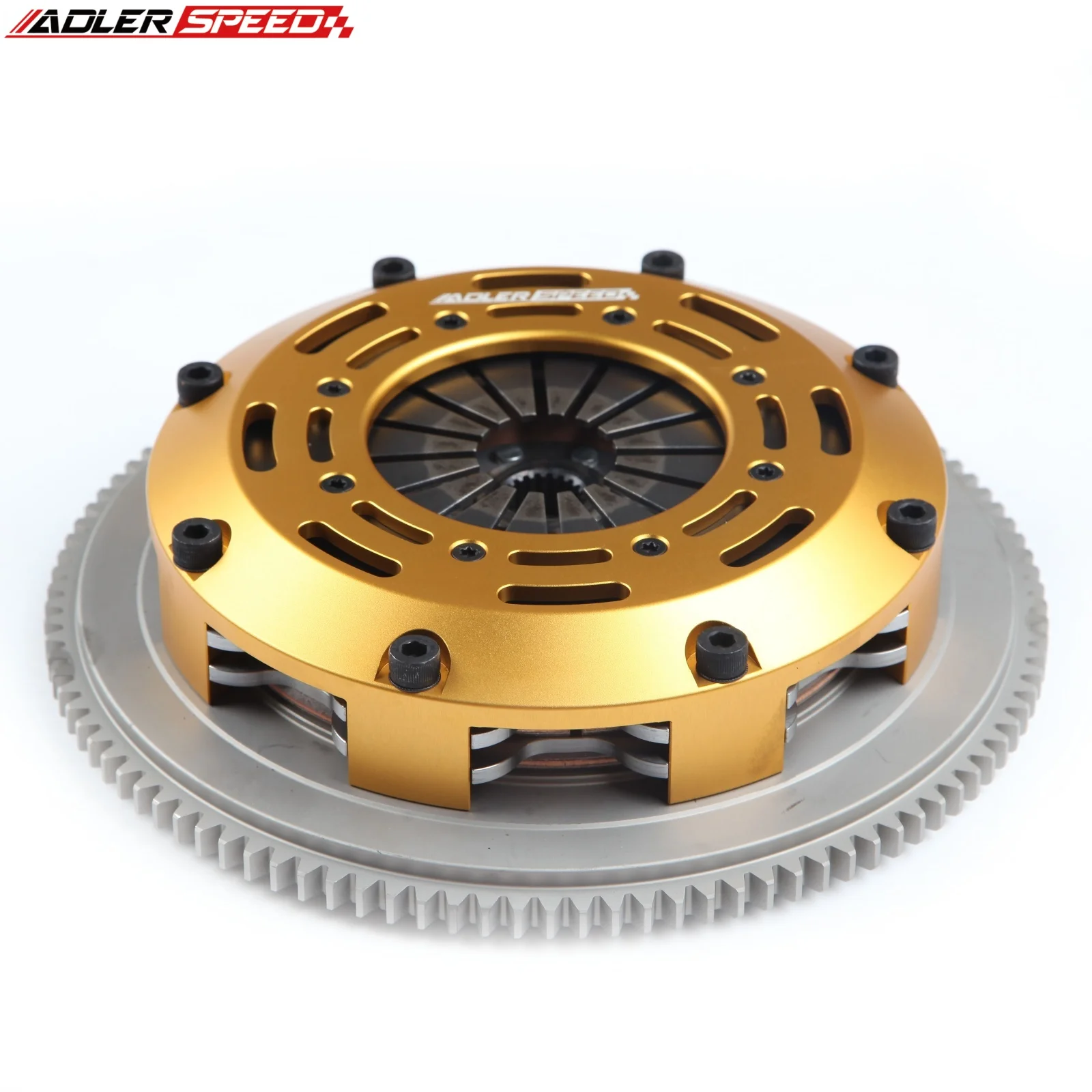 ADLERSPEED 레이싱 트윈 디스크 클러치 키트 (ECLIPSE TSi LASER RS 4G63 AWD 6볼트 표준 WT용)