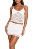 Women Basic Floral Lace Camisole Casual Summer V-neck Sleeveless Crop Tops for Streetwear Clubwear 4
