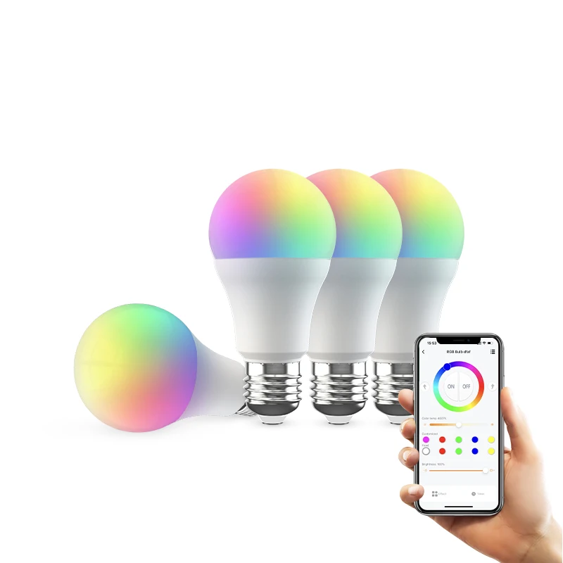1/2/3/4Pcs Broadlink Bluetooth Smart Rgb Bulb 9W E27/E26 Lampadine A Led Controllo Vocale Di Alexa, Google Home, Siri