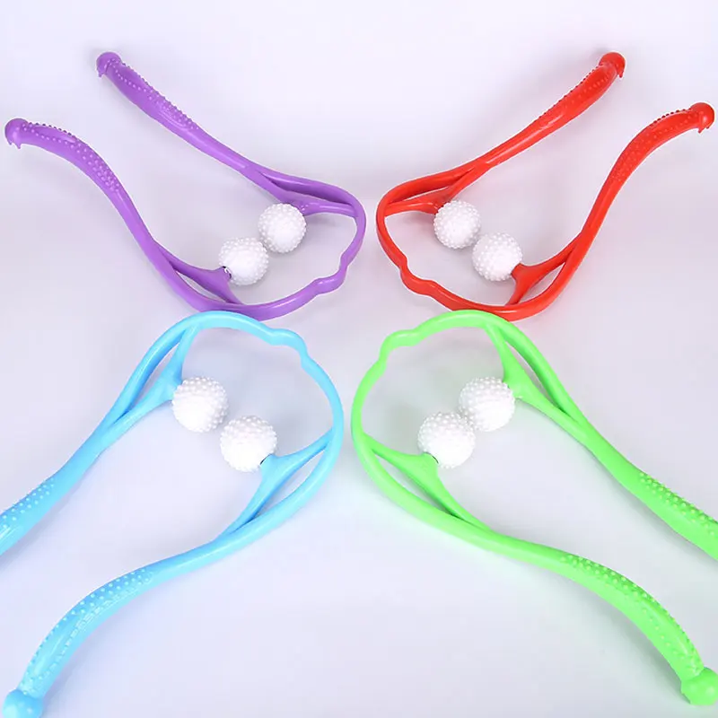 BYEPAIN Neck Massager For Neck Shoulder Waist Lower Leg Cervical Massager Dual Trigger Point Therapist Hands Relaxation Device