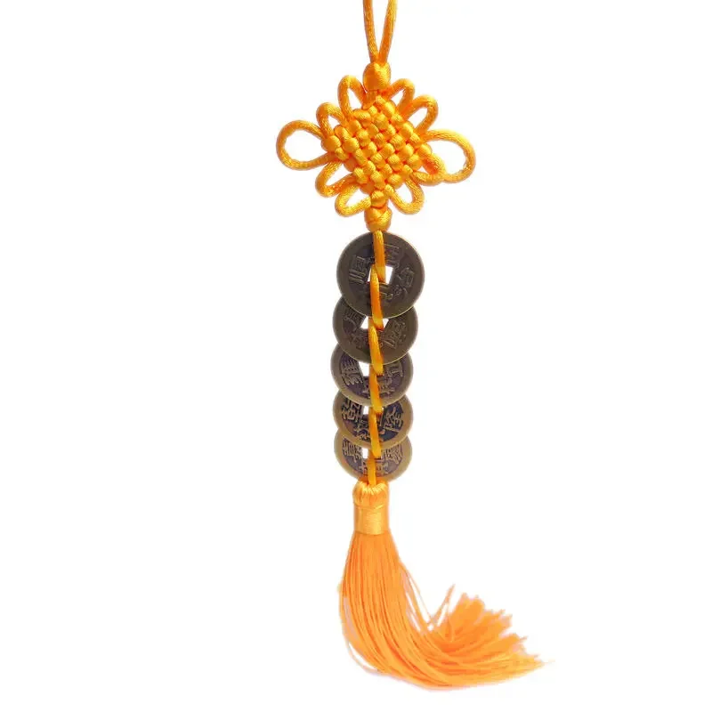 Feng Shui Coins Home Hanging Decorations Chinese Ancient Five Emperor Coins Blessings of Health Happiness Fortune Prosperity