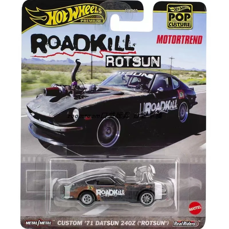 Original Hot Wheels premium Car Pop Culture Back To The Future Time Machine 50โ Version 1/64 Diecast Vehicle Toys for Boys Gift