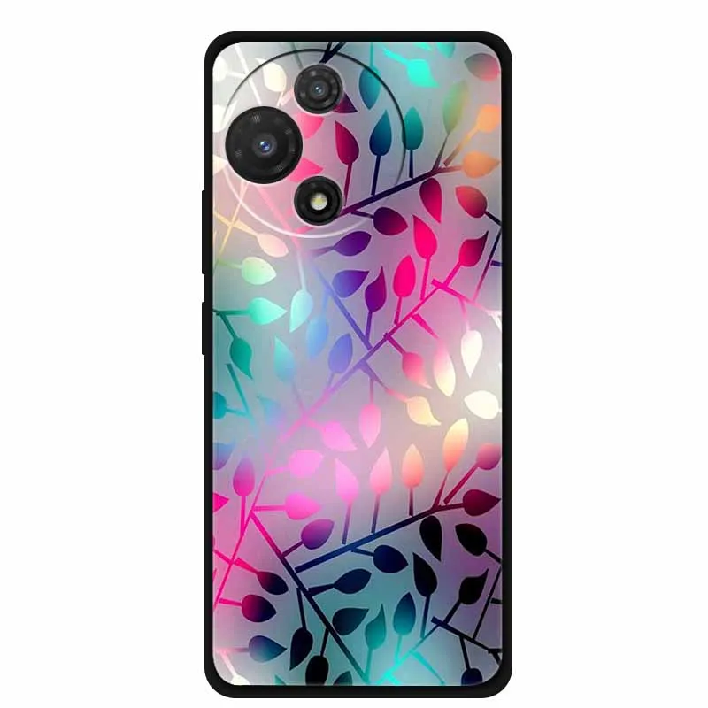 Black Soft Silicone TPU Phone Case with Cool Wolf Design - Shockproof and Protective Cover
