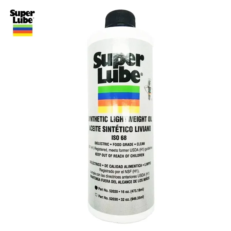 SUPER LUBE 52020 Synthetic Lightweight Oil Premium Lubricant for Machinery Provides Superior Wear Protection Original Product