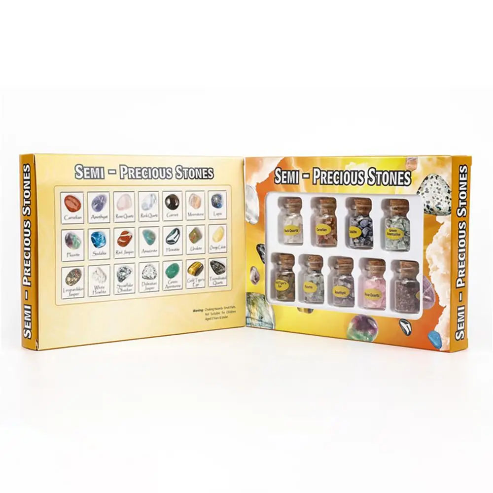 Crystals for Witchcraft Bottles Different Gemstone and Crystals for Spell Jars Small Crystal Chips Home Decoration Collection
