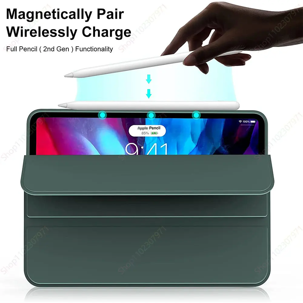 Smart Cover para Ipad Pro 11 Case 2023 2023 2023 Funda Ipad Pro 11 m1 m2 Ipad Air5 Air4 Gen Ímã Capa para Ipad 10.2 7th Gen - Imagem 2