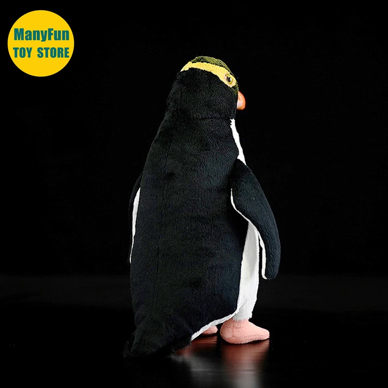 Realistic Yellow-eyed Penguin High Fidelity Penguin Plushie Penguin Plush Toys Lifelike Stuffed Animals Simulation Toys Kids 4